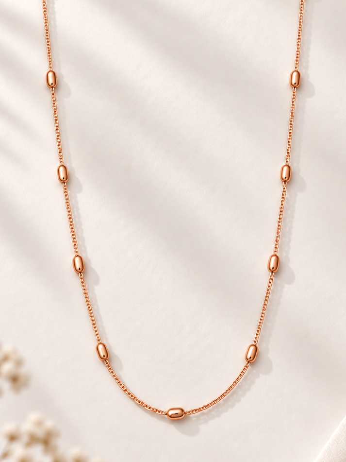 Aveline Oval Bead Necklace