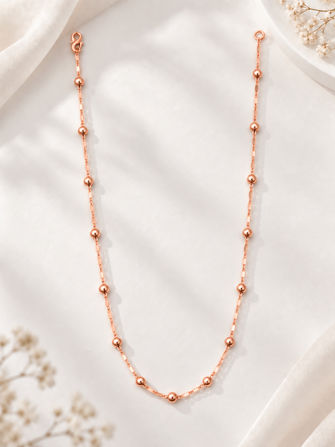 Roselle Beaded Link Necklace