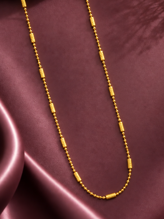Zarelle Beaded Bar Chain Necklace