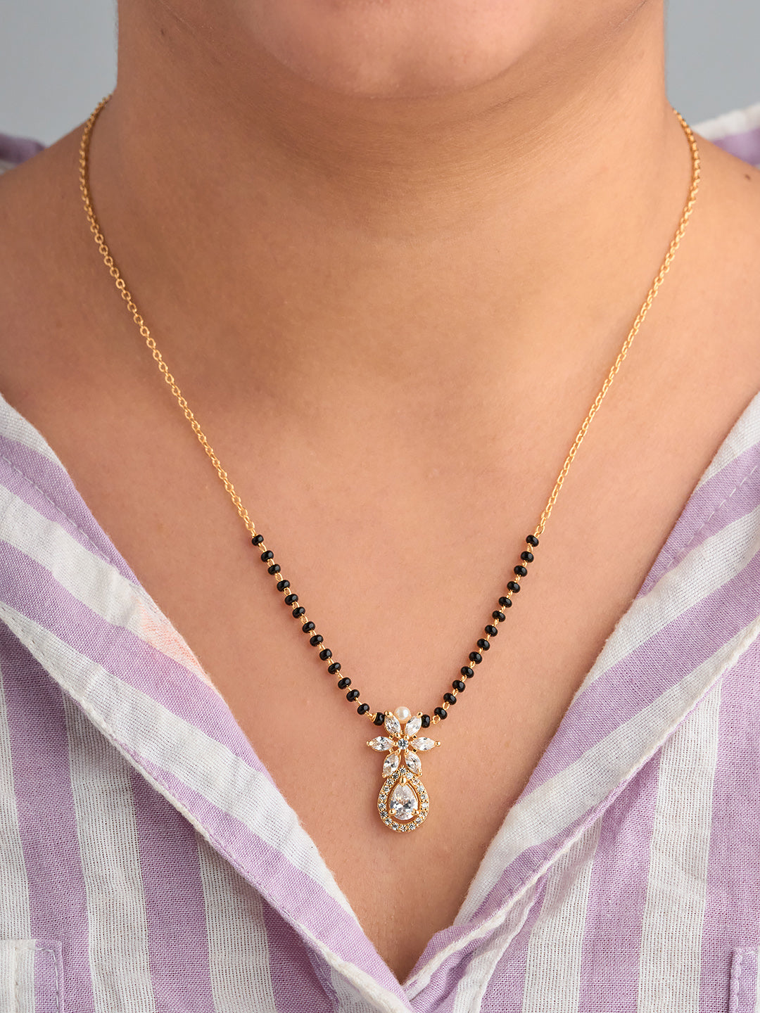Floral Elegance Mangalsutra