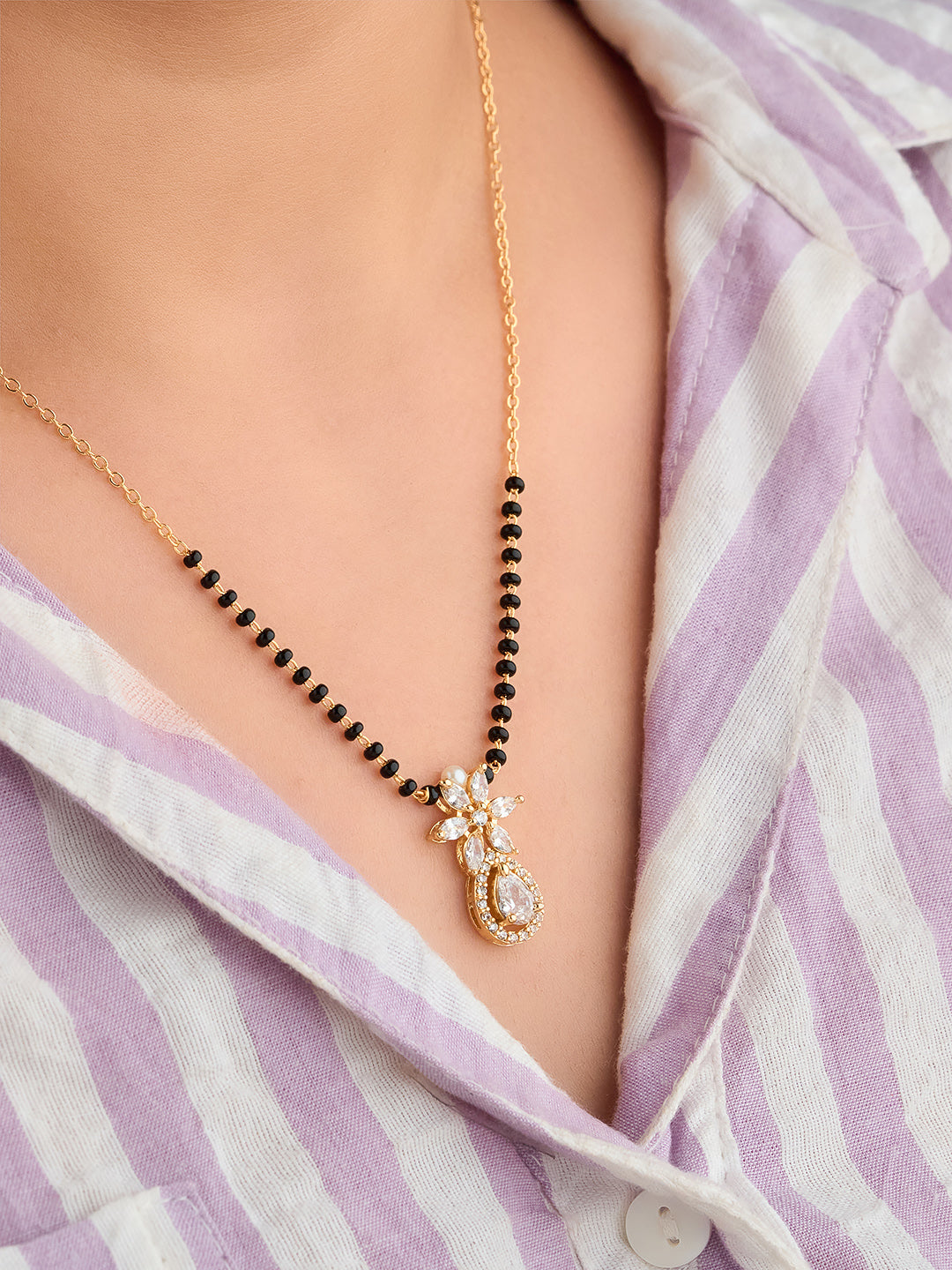 Floral Elegance Mangalsutra