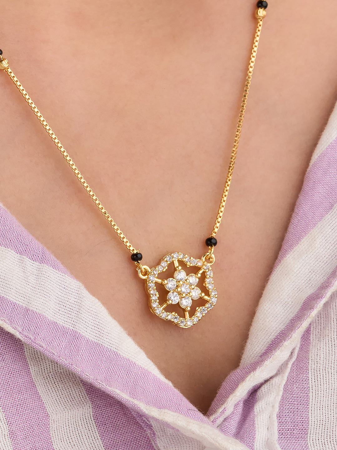 Floral Spark Mangalsutra