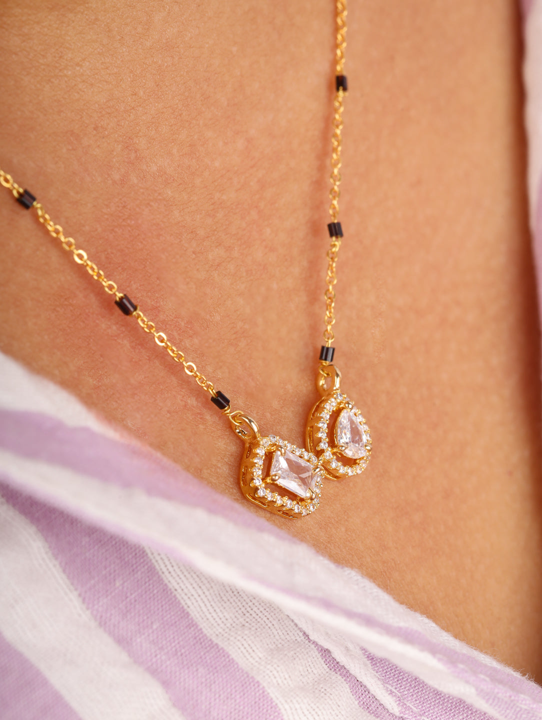 Twin Stone Mangalsutra
