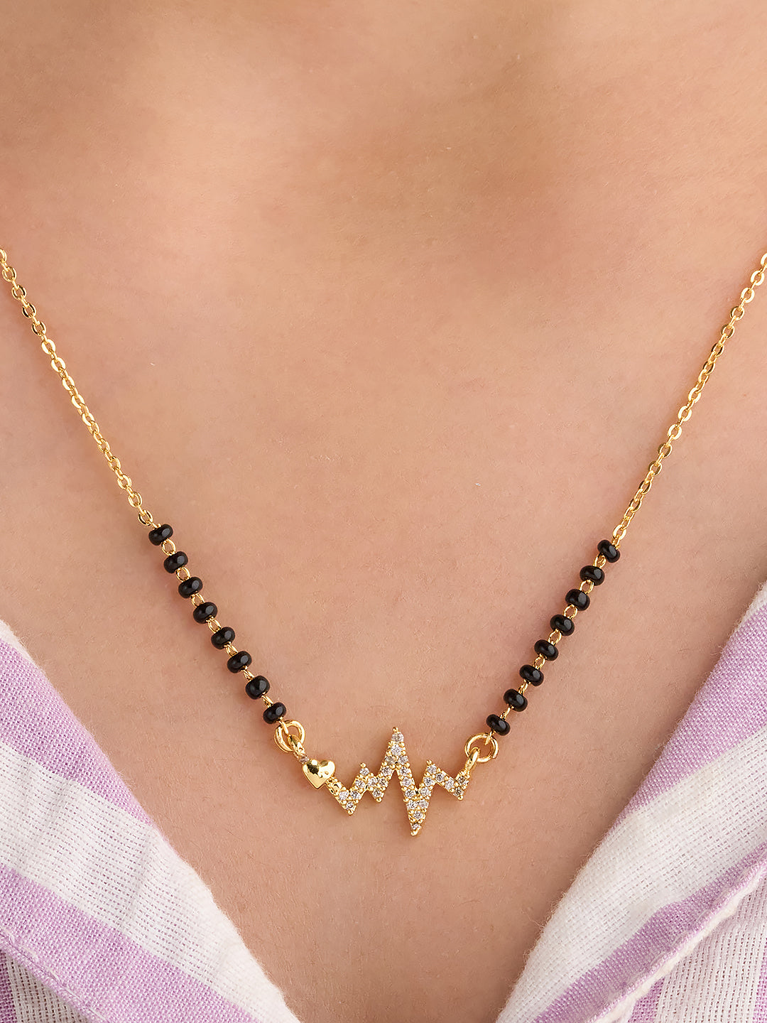Heartbeat Love Mangalsutra