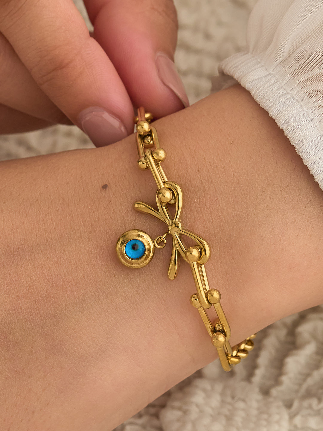 Aurelia Evil Eye Charm Women’s Bracelet