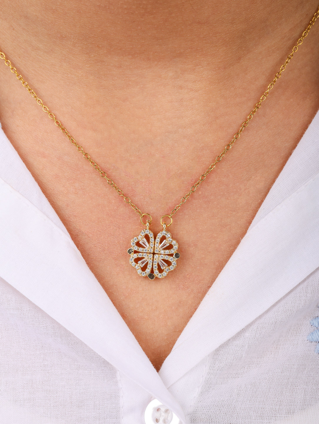 Gold Clover Necklace