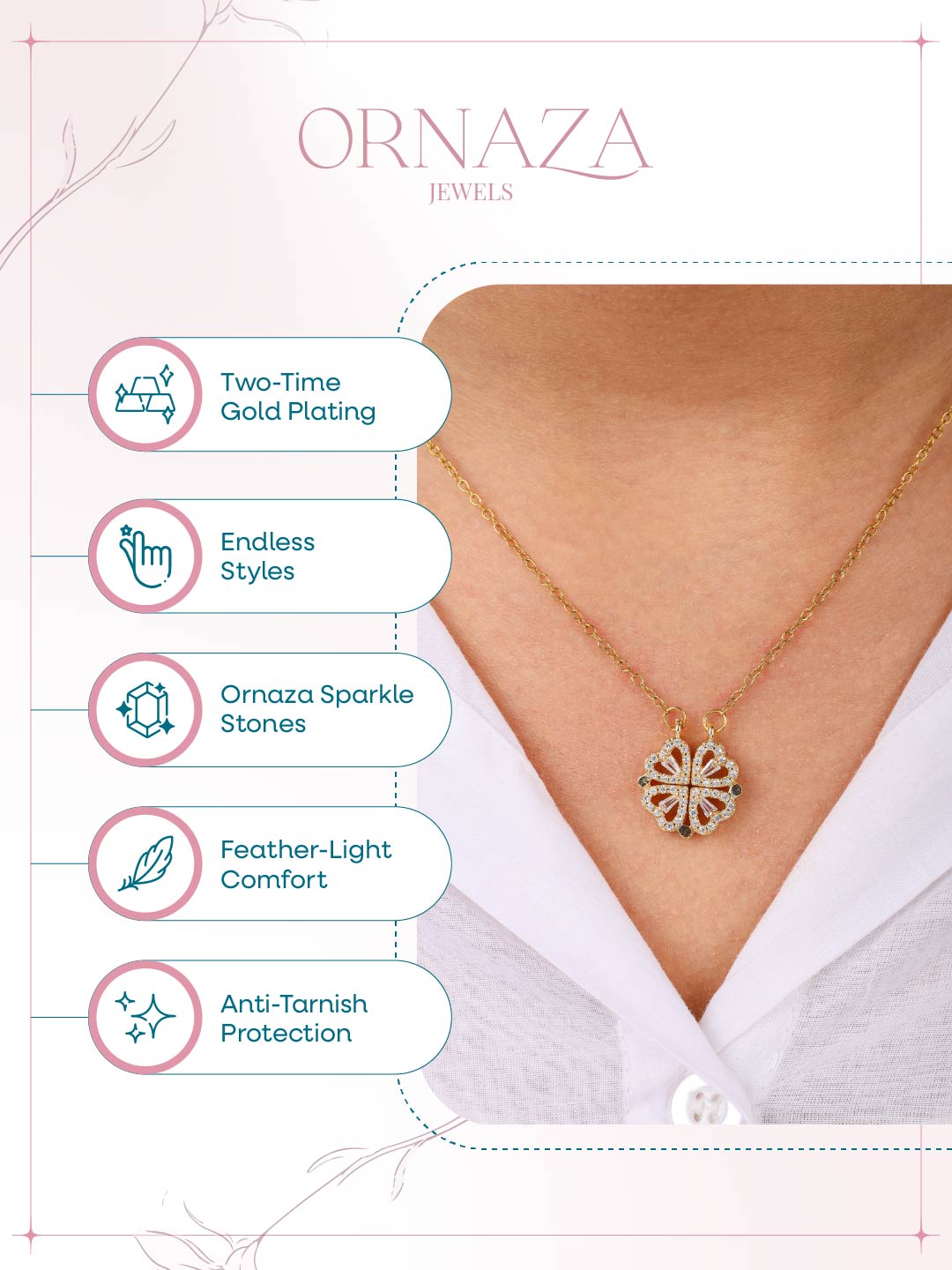 Gold Clover Necklace