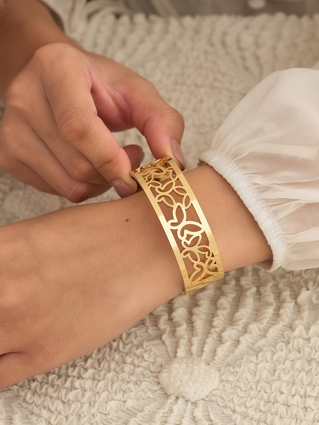 Golden Vine Cuff Bracelet