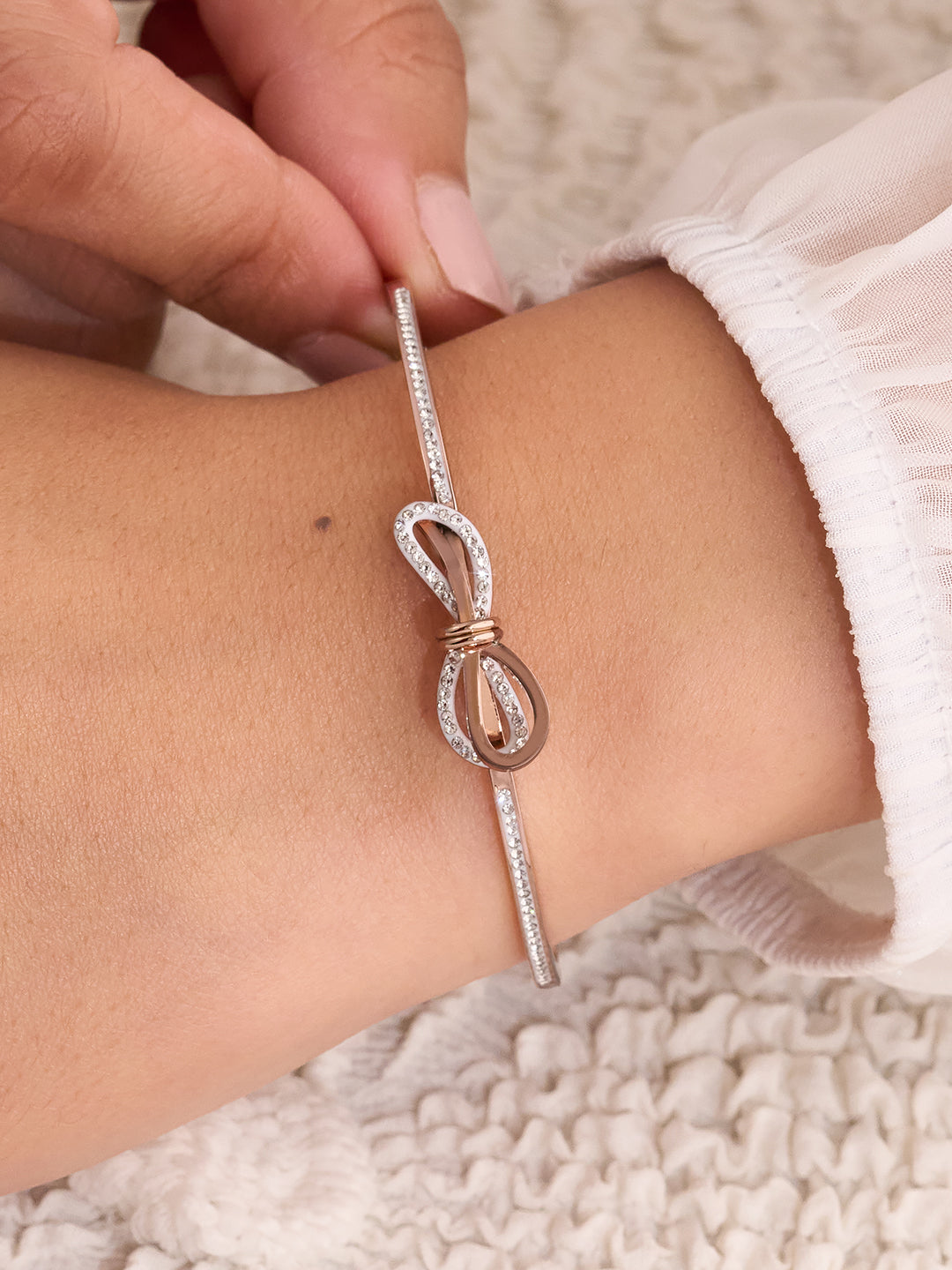 Elowyn Bow Knot Crystal Bracelet