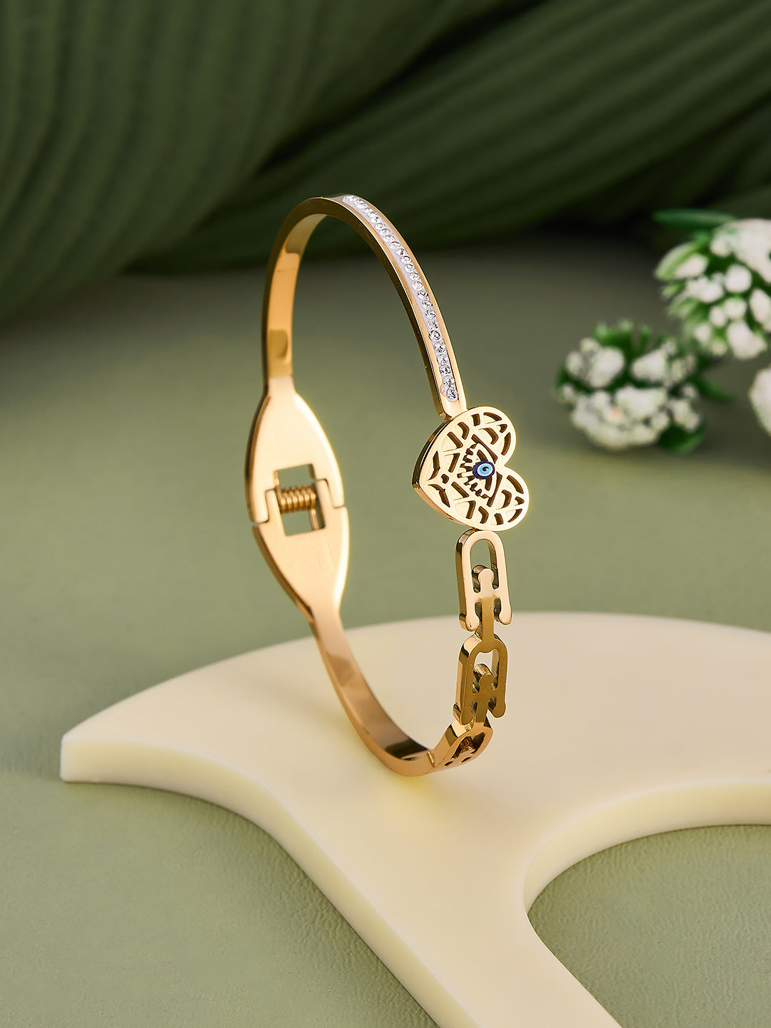 Evil Eye Heart Bracelet