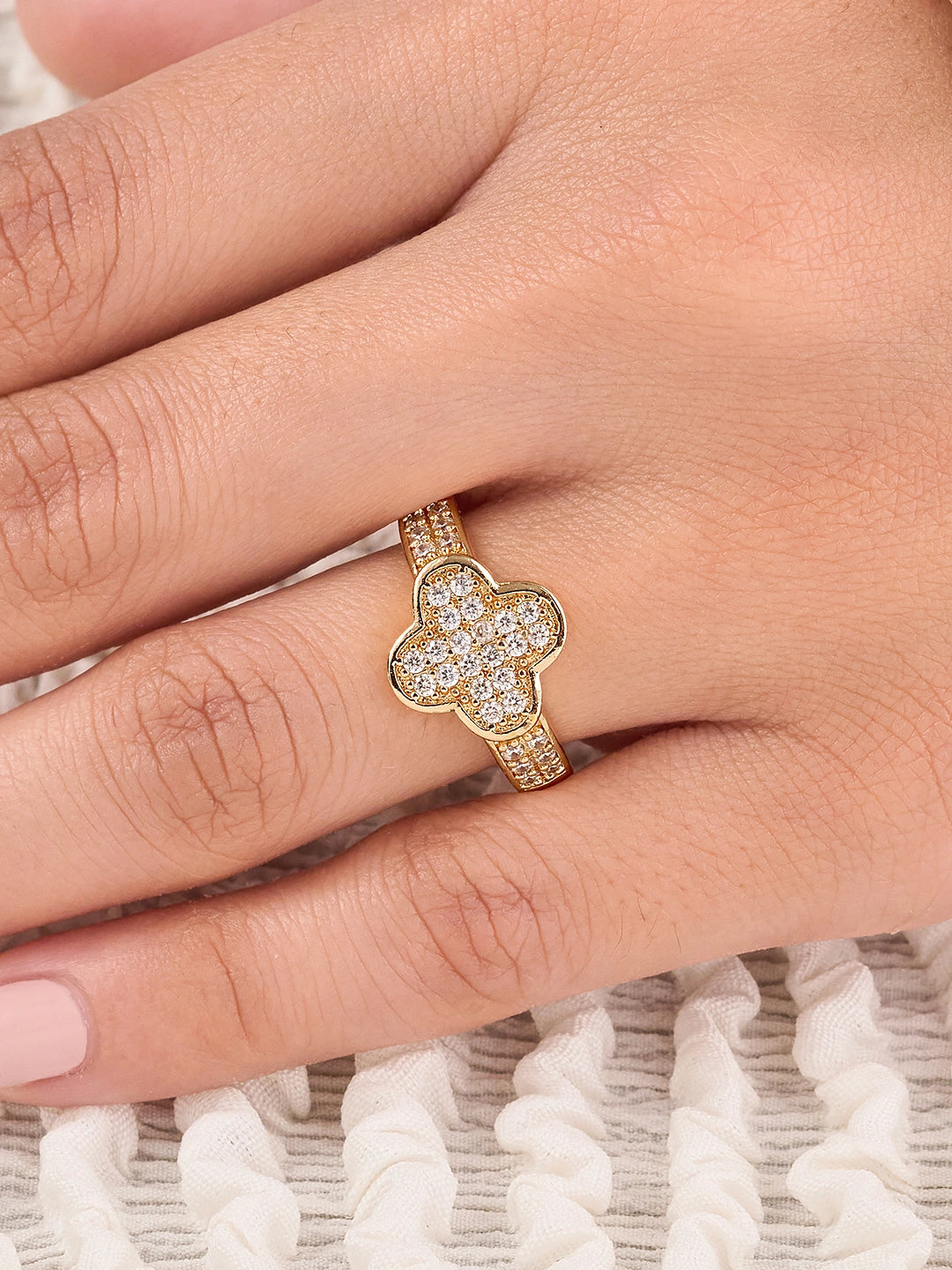 Aurelia Clover Charm Ring