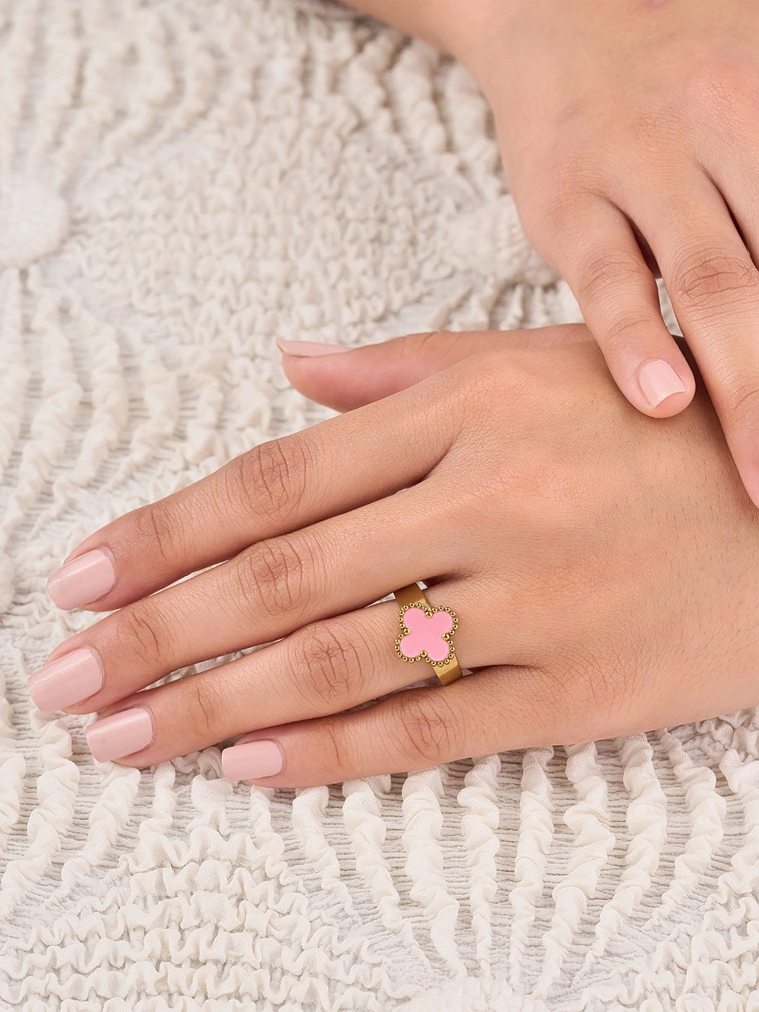 Rosalie Clover Enamel Women’s Ring