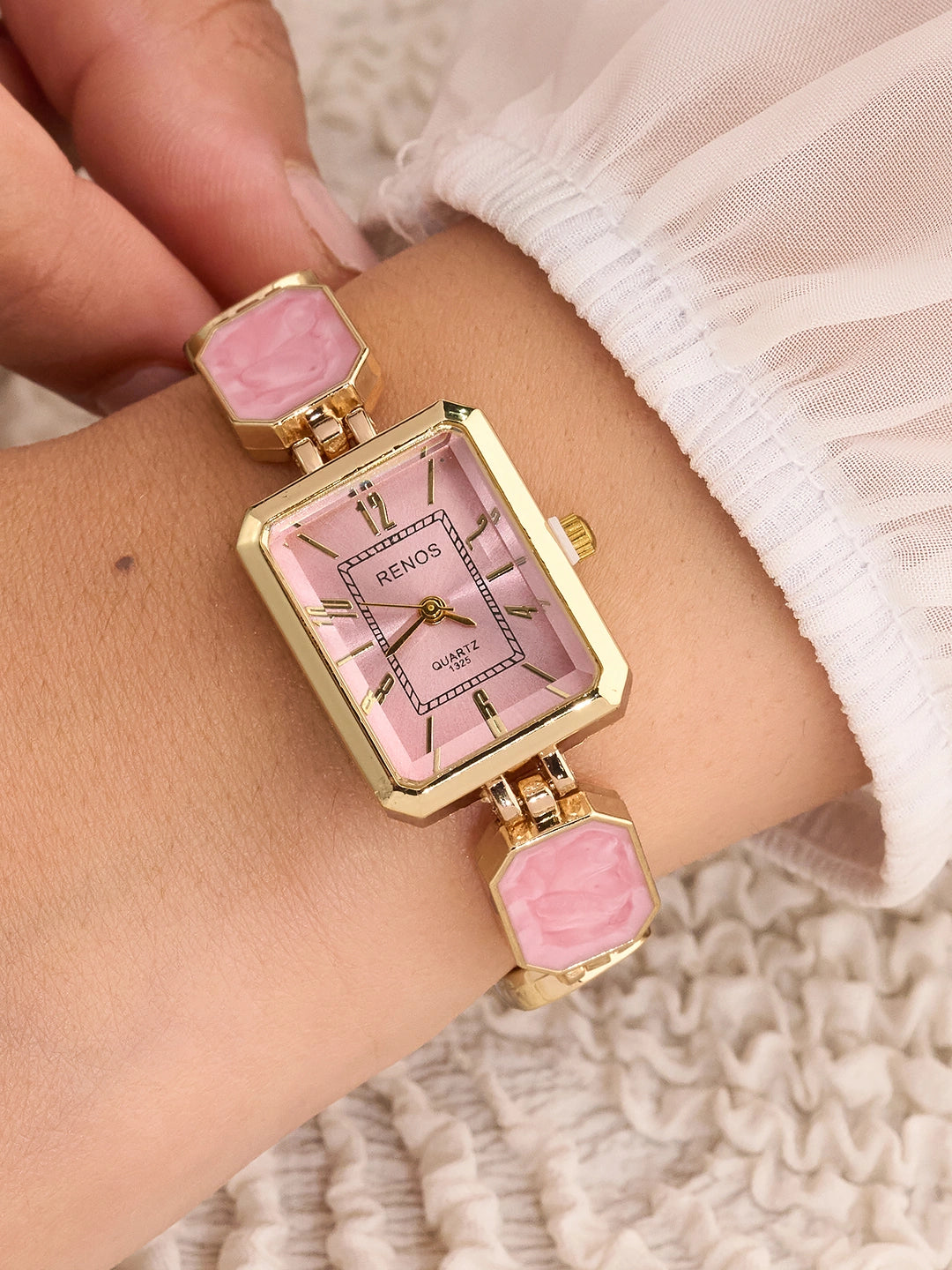 Rosalie Pink Rectangle Women’s Watch