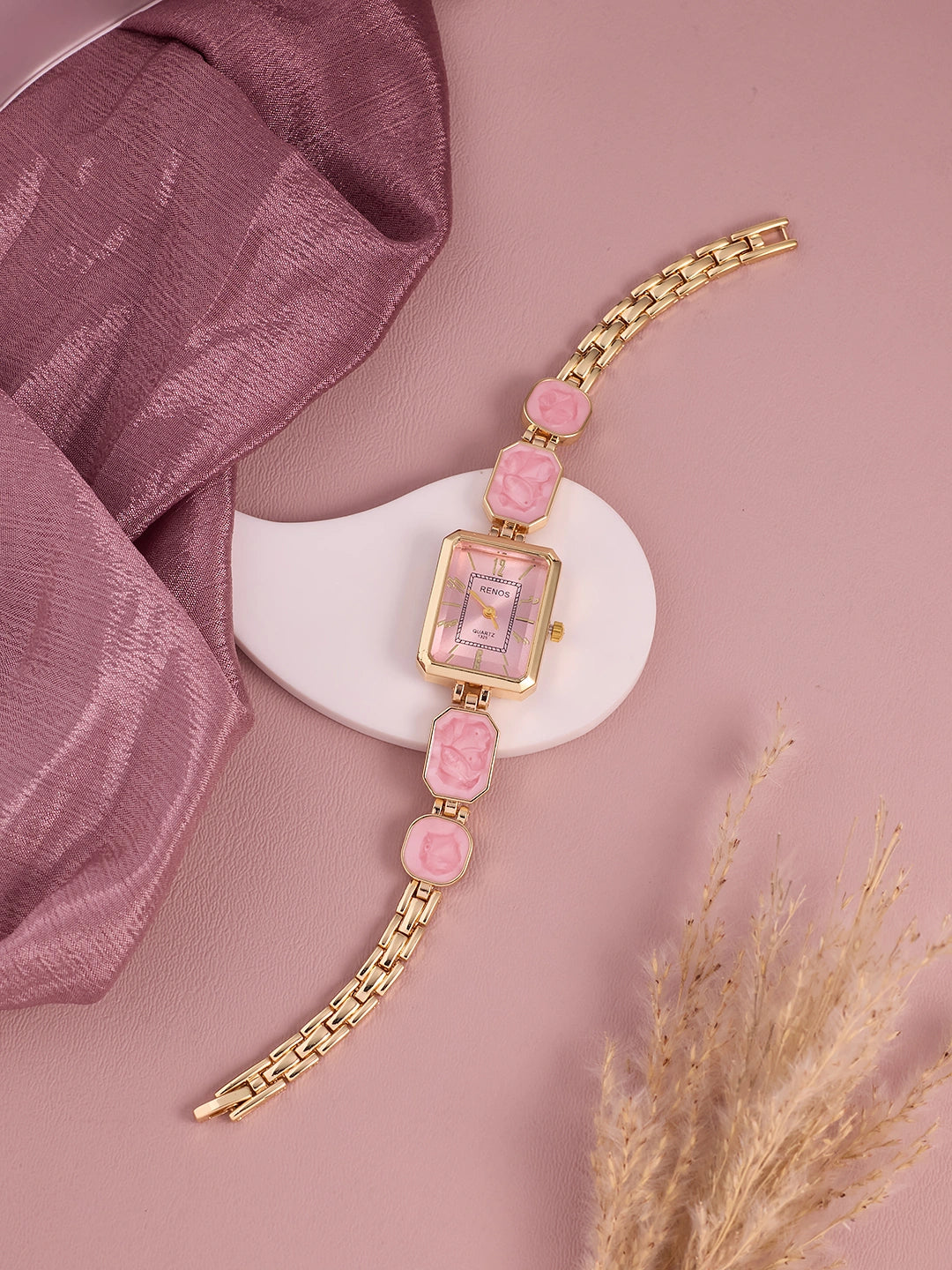 Rosalie Pink Rectangle Women’s Watch