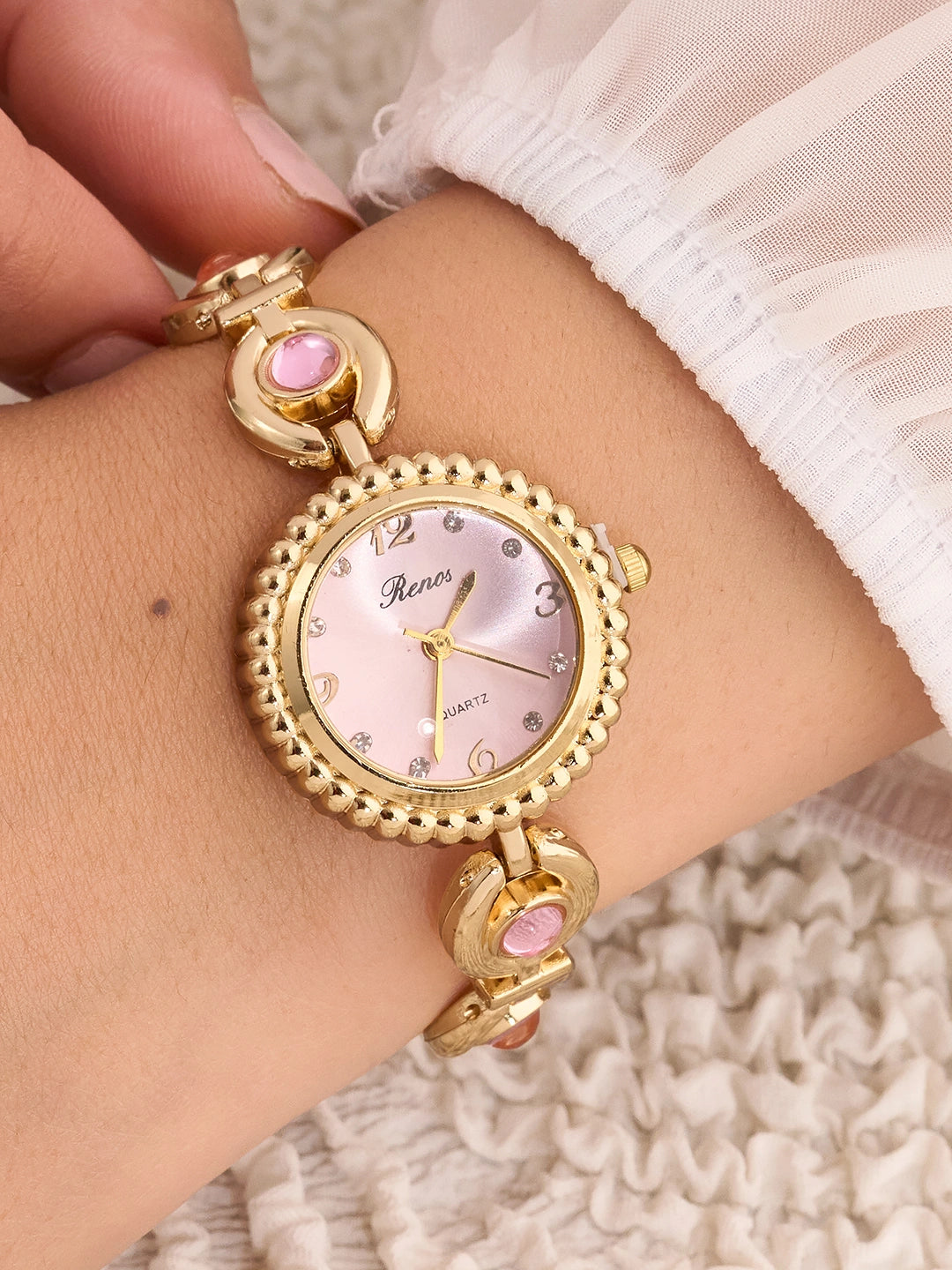 Roselle Pearl Beaded Women’s Watch