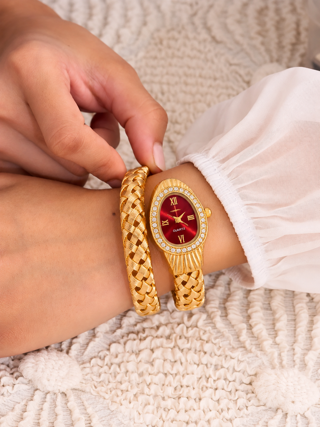 Aurelia Ruby Weave Women’s Watch