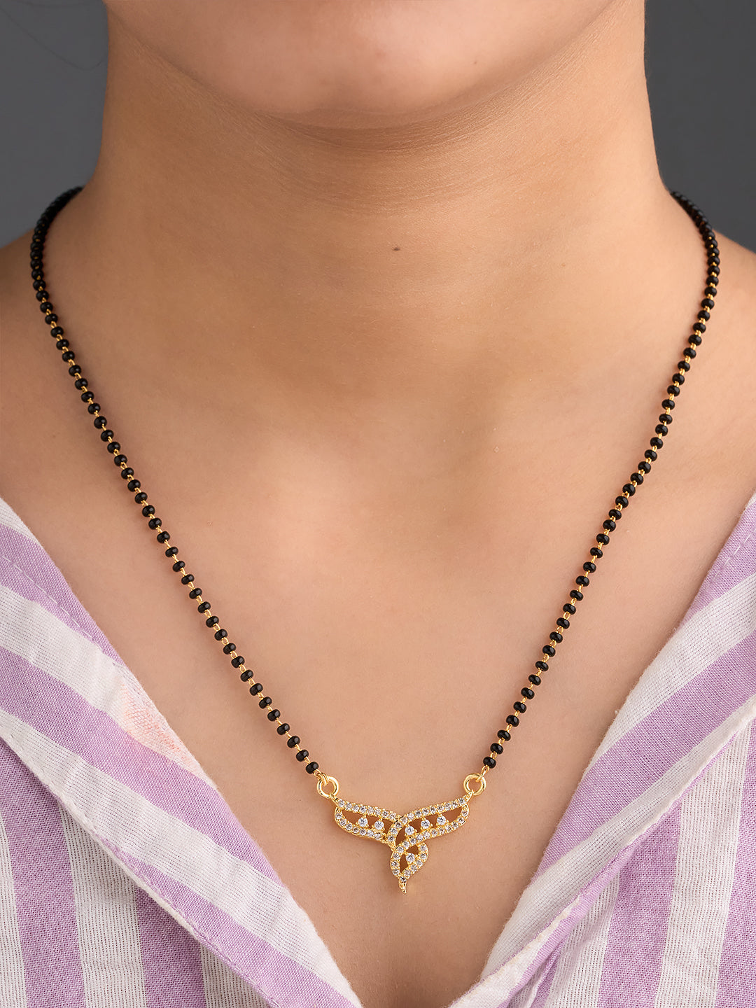 Elara Winged Charm Mangalsutra