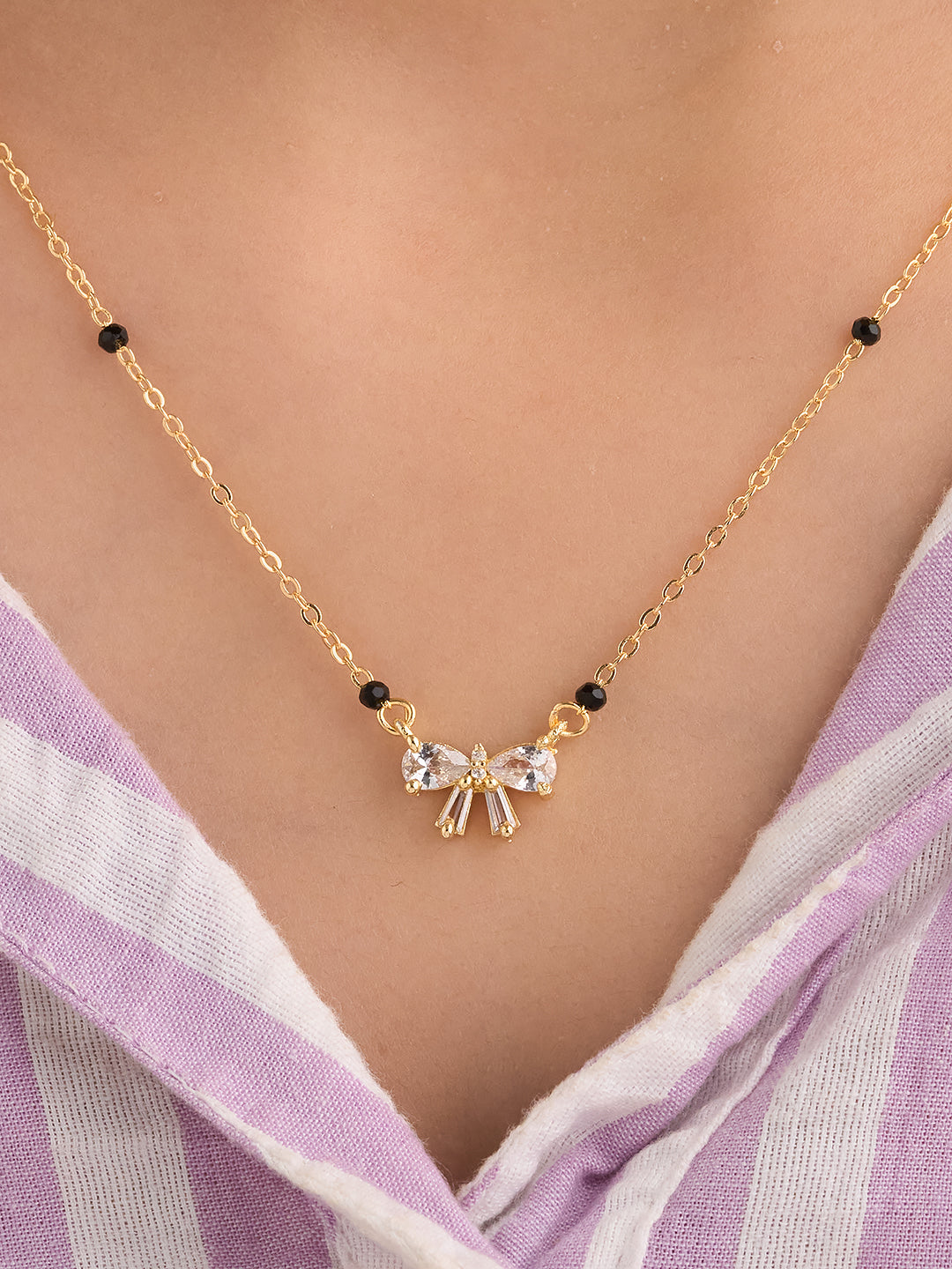 Aurelia Bow Drop Mangalsutra