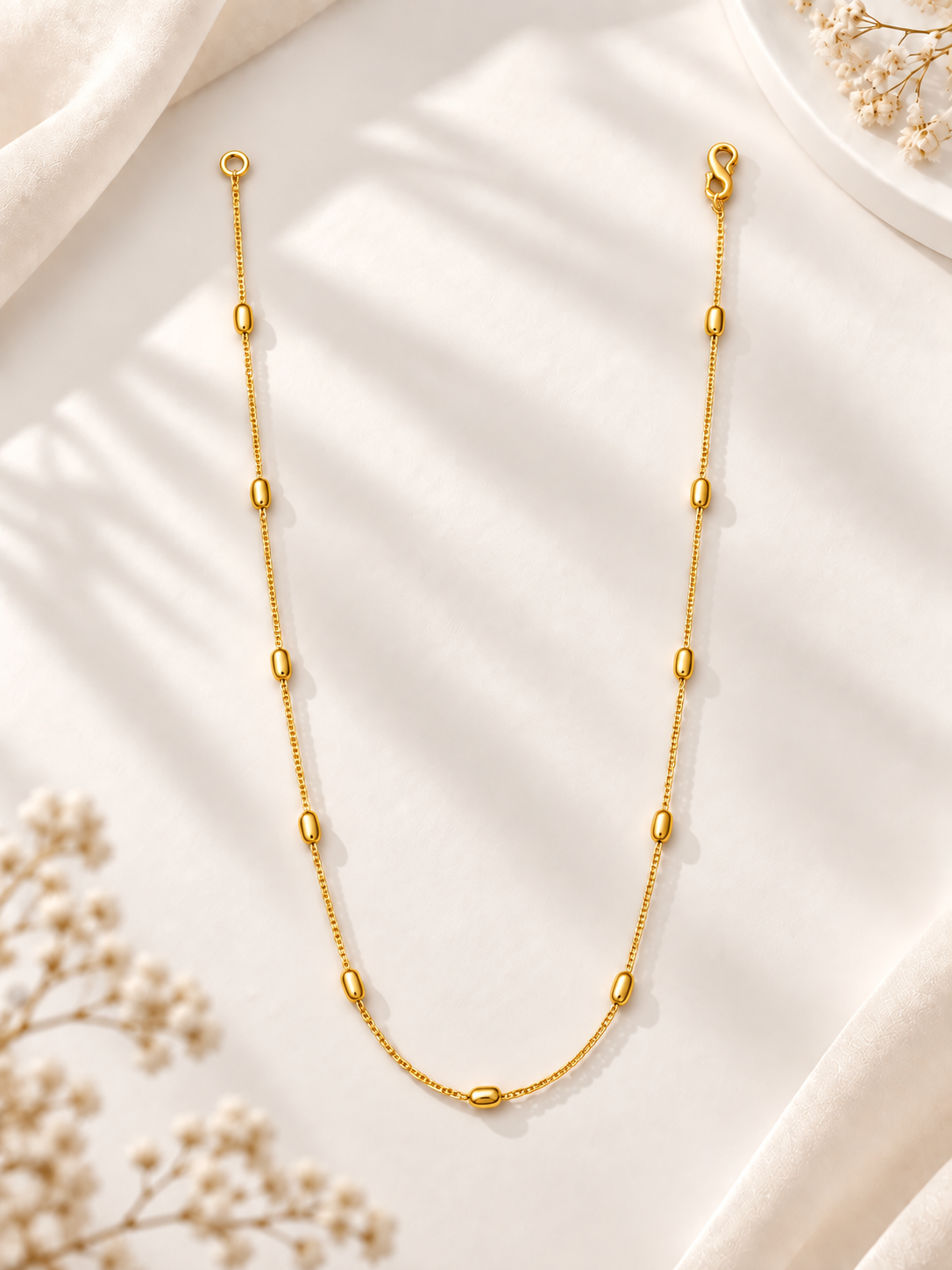 Aurelia Oval Bead Link Women’s Necklace