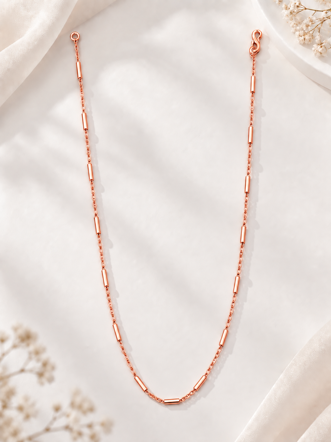 Elviora Tube Link Necklace