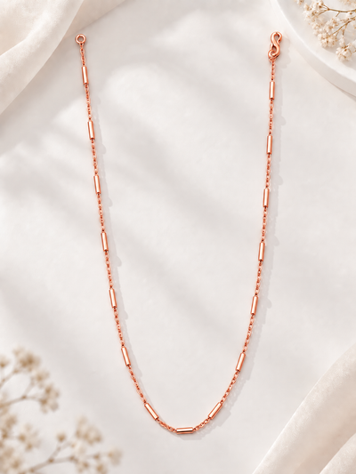 Elviora Tube Link Necklace
