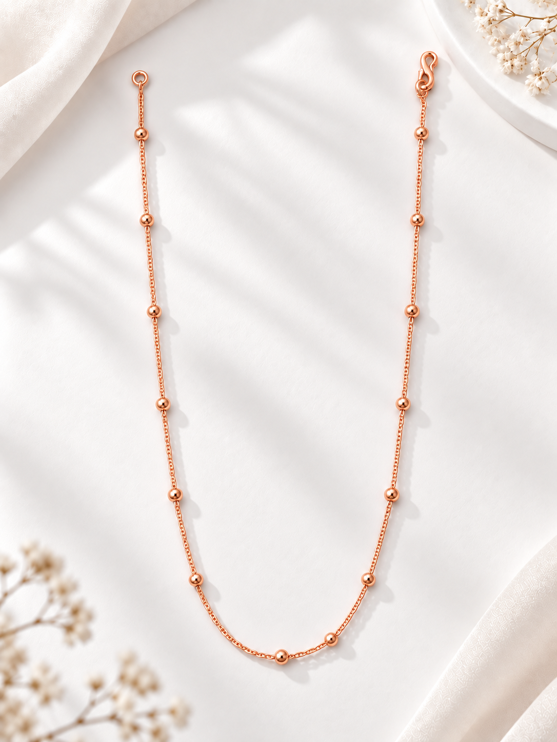 Zivara Round Bead Chain Necklace