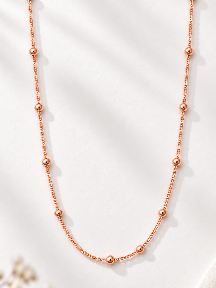 Zivara Round Bead Chain Necklace
