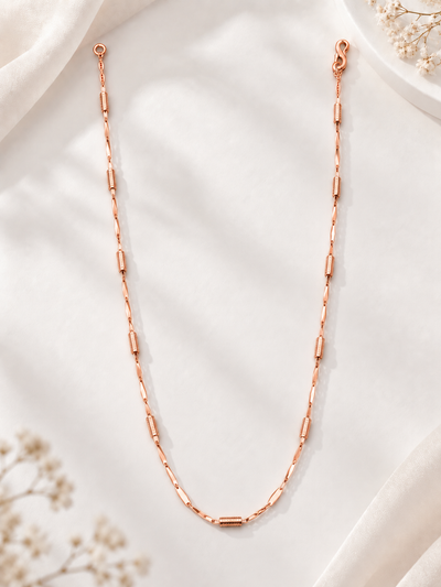 Elvienne Textured Link Necklace