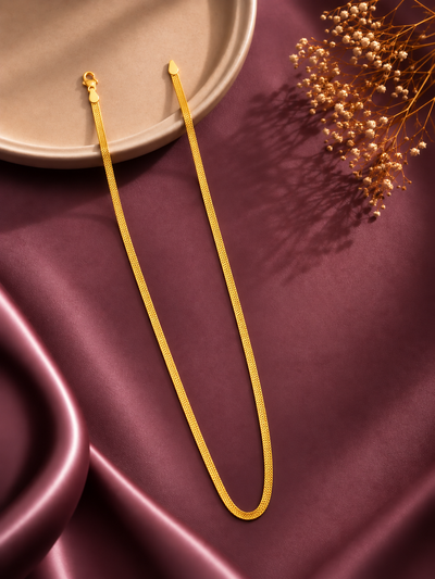 Elvaya Sleek Mesh Chain Necklace