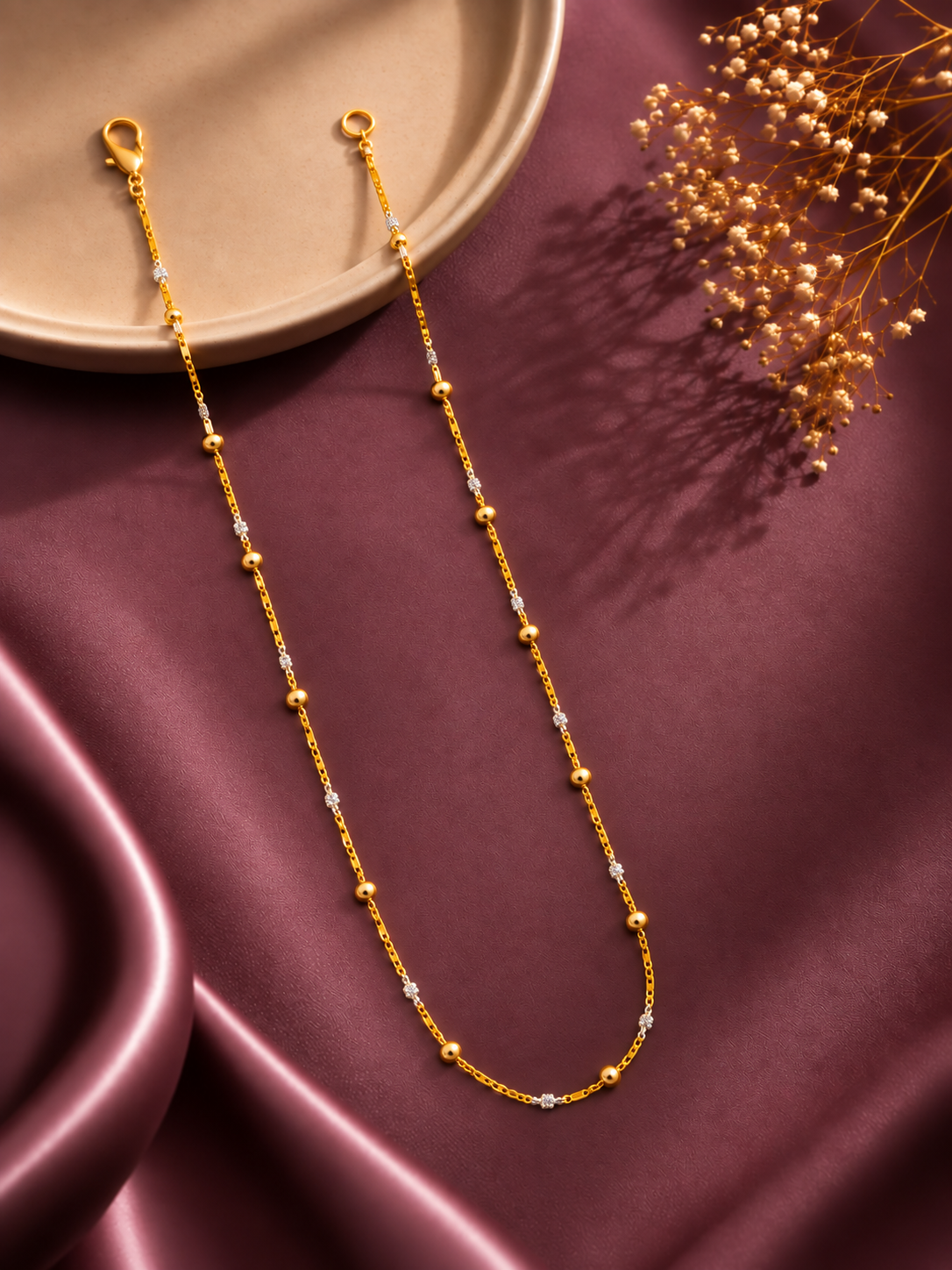 Zarelle Pearl Spark Chain Women’s Necklace