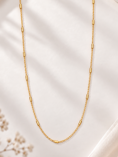 Zarelle Luxe Cylinder Chain Women’s Necklace