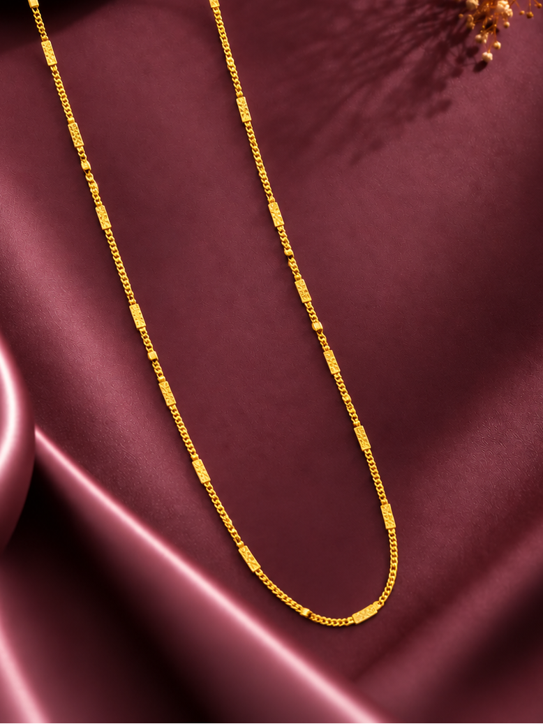 Zarelle Textured Bar Link Women’s Necklace