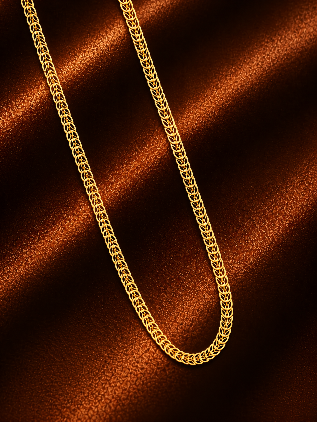 Open Leaf Link Chain