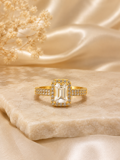 Aurelia Radiant Emerald-Cut Ring