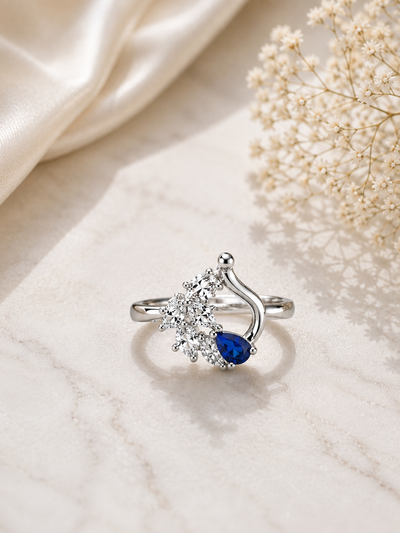 Sapphire Bloom Ring