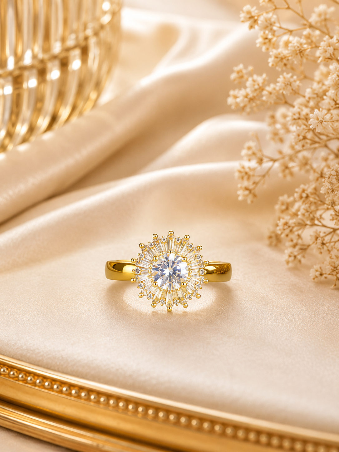 Aurelia Radiant Halo Ring