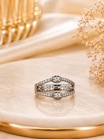 Elara Twin Band Ring