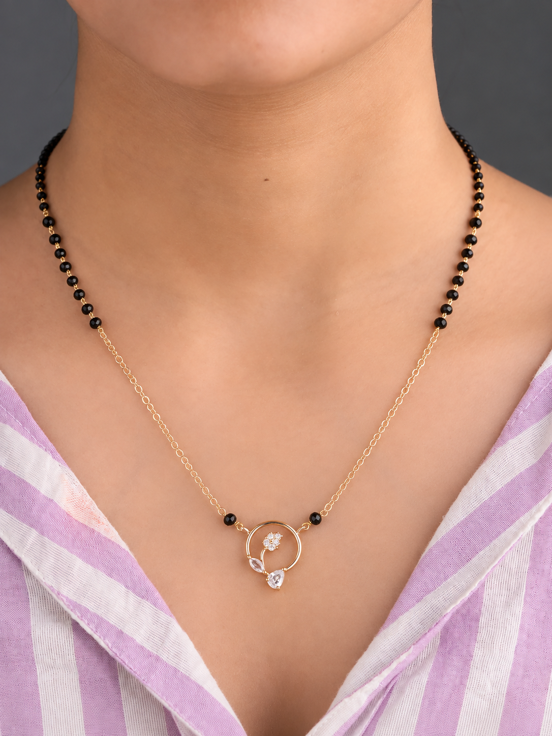 Circle Blossom Mangalsutra