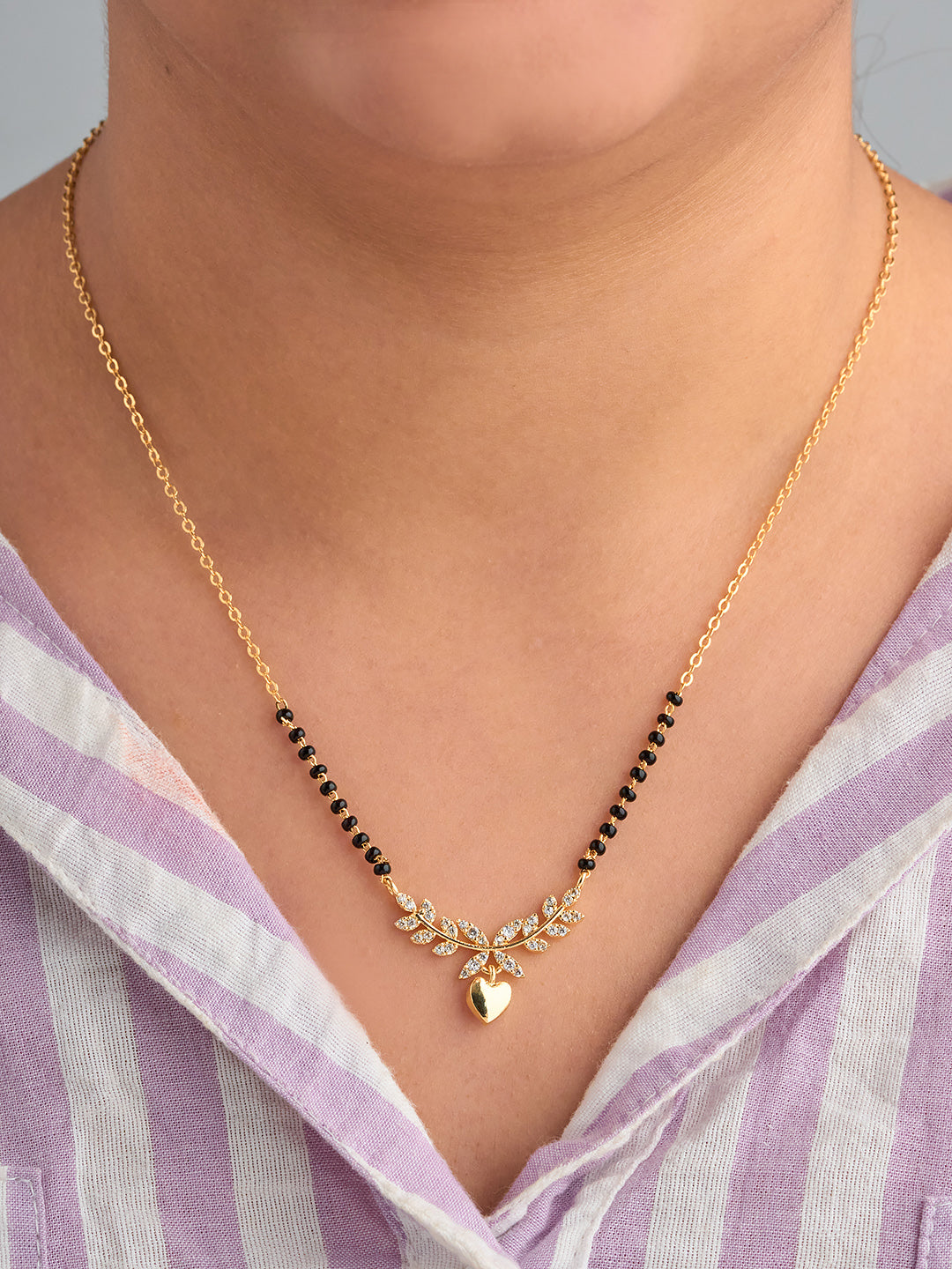 Golden Heart Mangalsutra