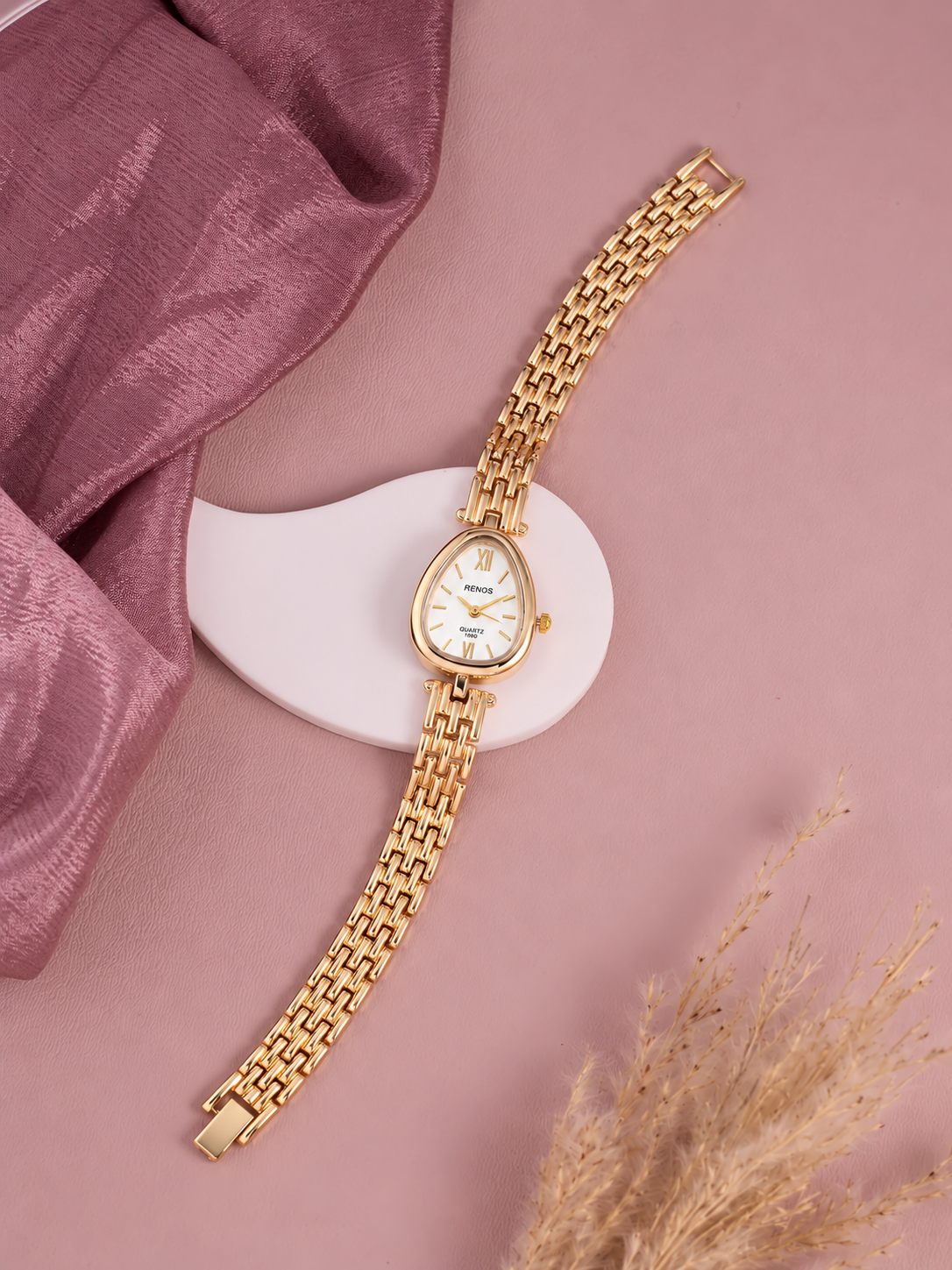 White Teardrop Women’s Watch