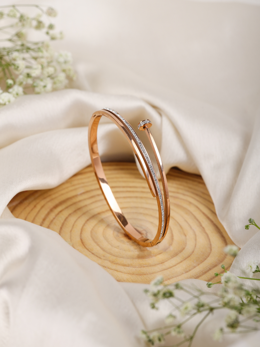 Rose Nail Bracelet