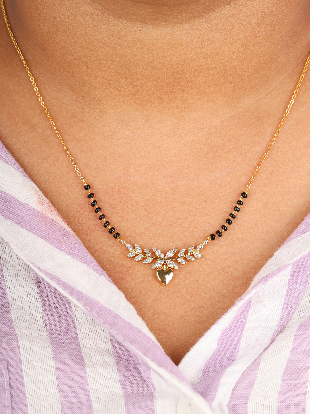 Golden Heart Mangalsutra