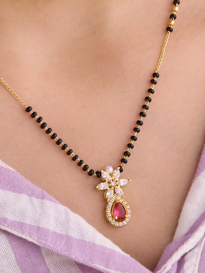 Ruby Blossom Mangalsutra