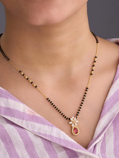 Ruby Blossom Mangalsutra