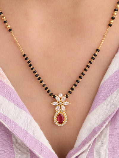 Ruby Blossom Mangalsutra
