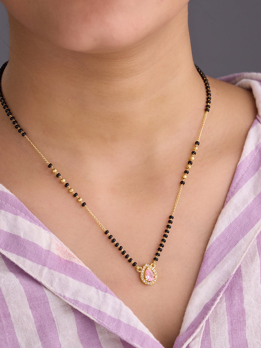 Roselle Drop Mangalsutra