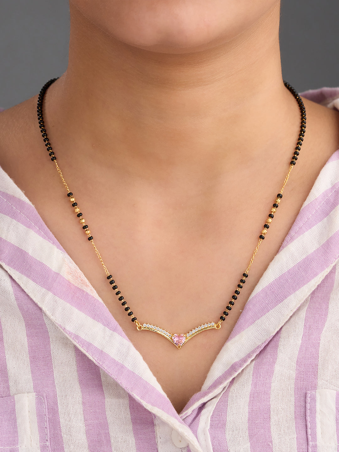 Veloura Heart Mangalsutra