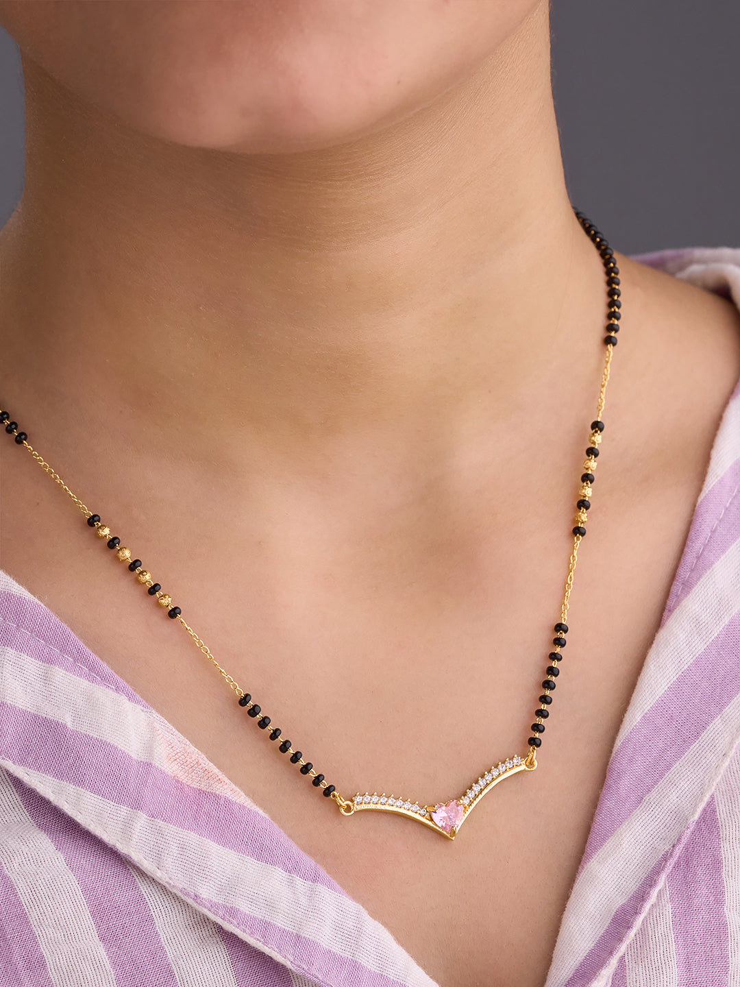 Veloura Heart Mangalsutra
