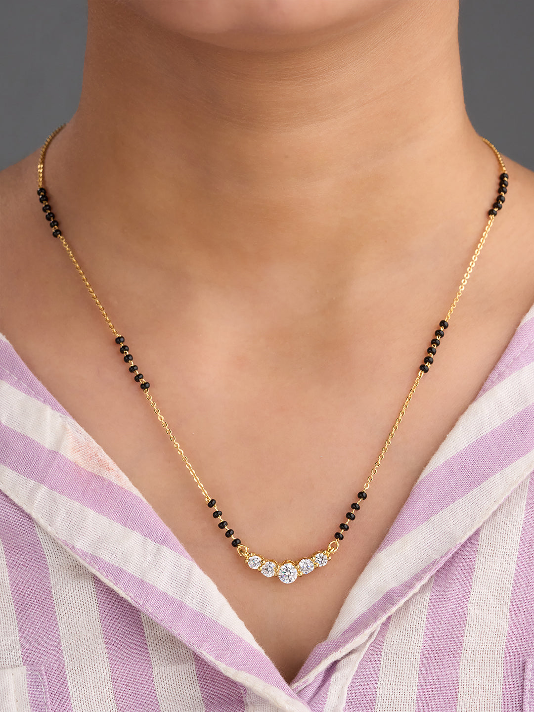 Stellara Five Stone Mangalsutra