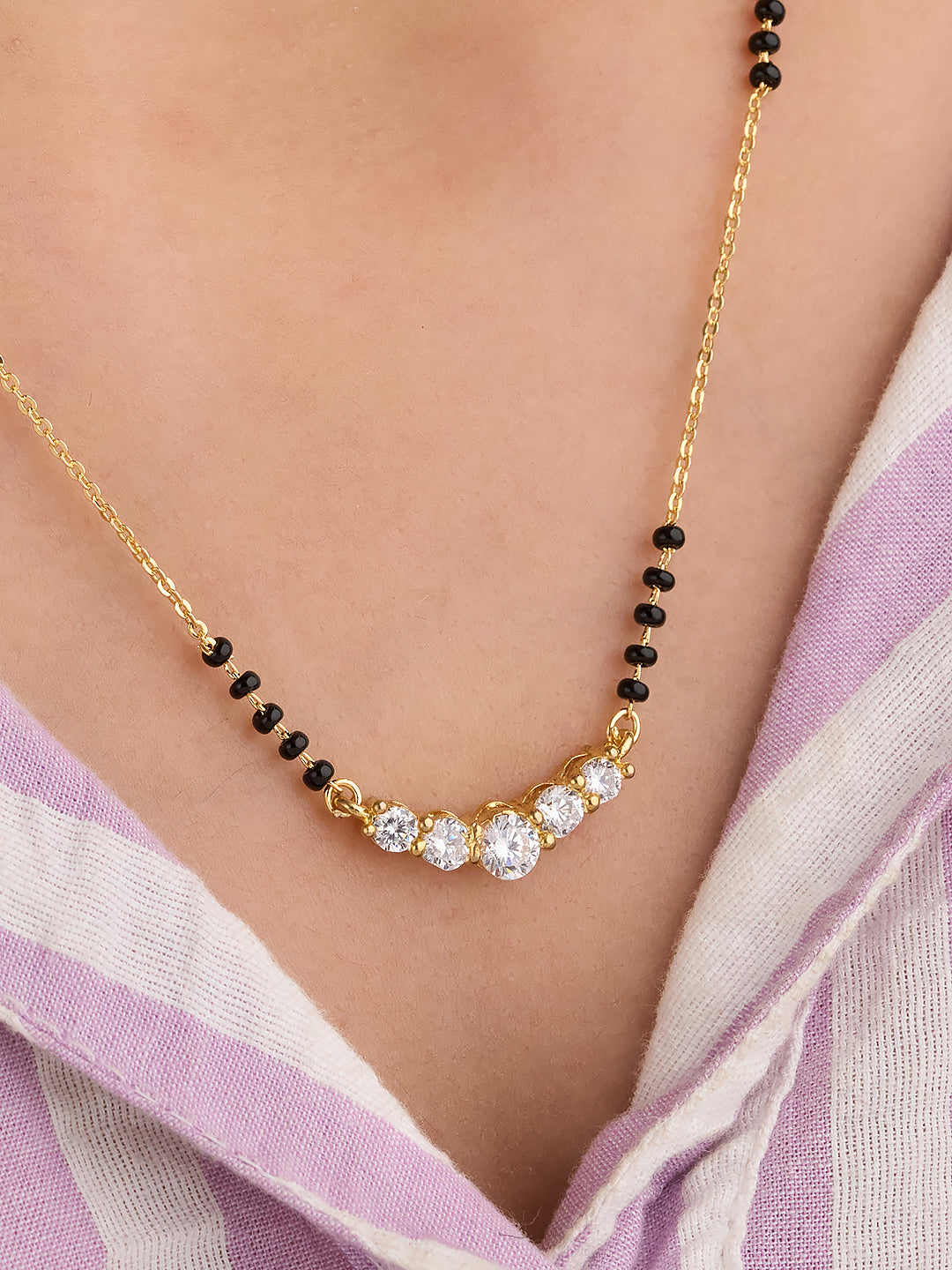 Stellara Five Stone Mangalsutra